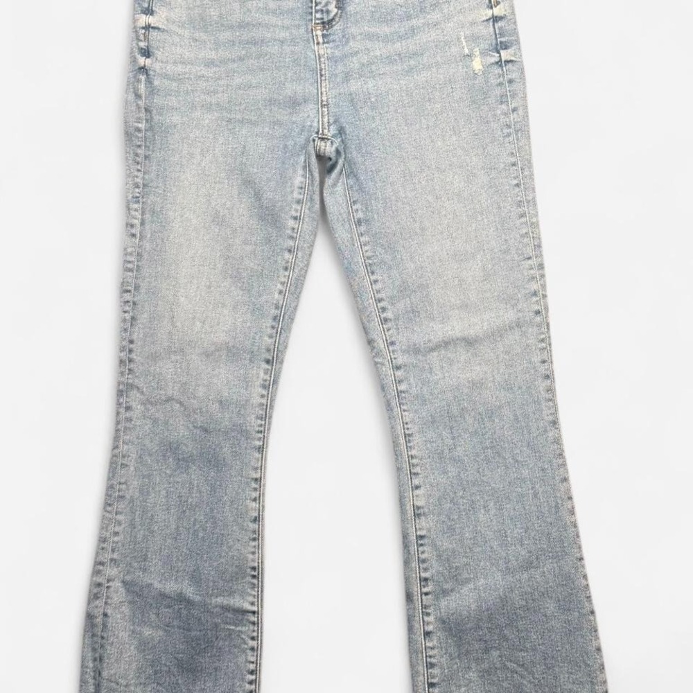 LOFT High Waist Flare Crop Light Wash Jeans, Size 4